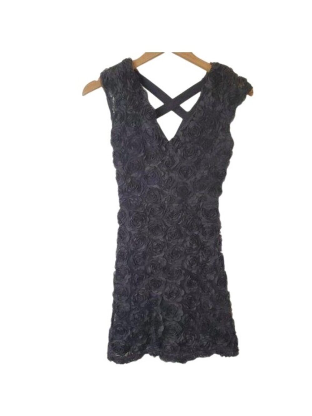 Pop up Flower Dress with Cut out elastic back
